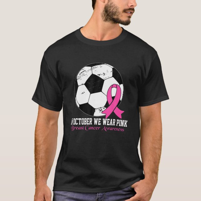 Camiseta Dia de Jogo Víbula Conhecimento do Cancer Mama Fut (Frente)