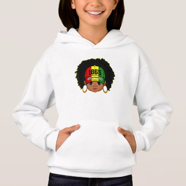 Camiseta Dia de Juneteenth da Melanina 1865 É Minha Indepen (Frente)