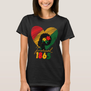 Camiseta Dia de Juneteenth mulheres negras lembrando meus a