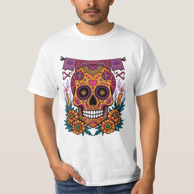 Camiseta Dia de los Muertos (Frente)