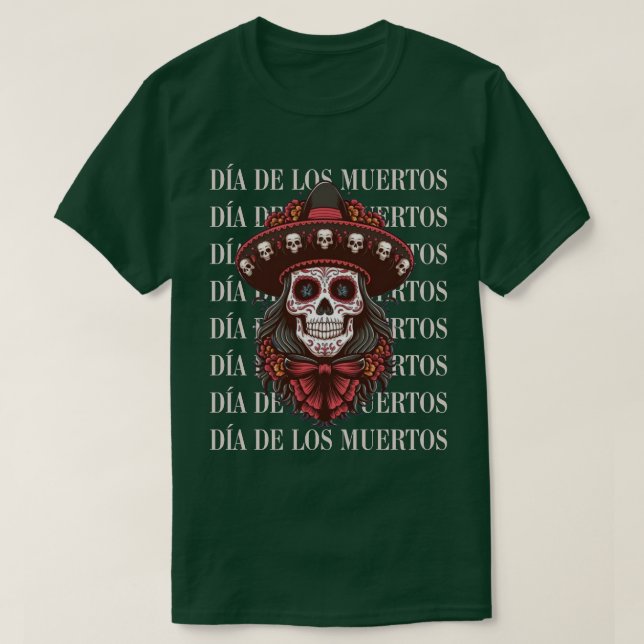 Camiseta Día de los Muertos (Frente do Design)