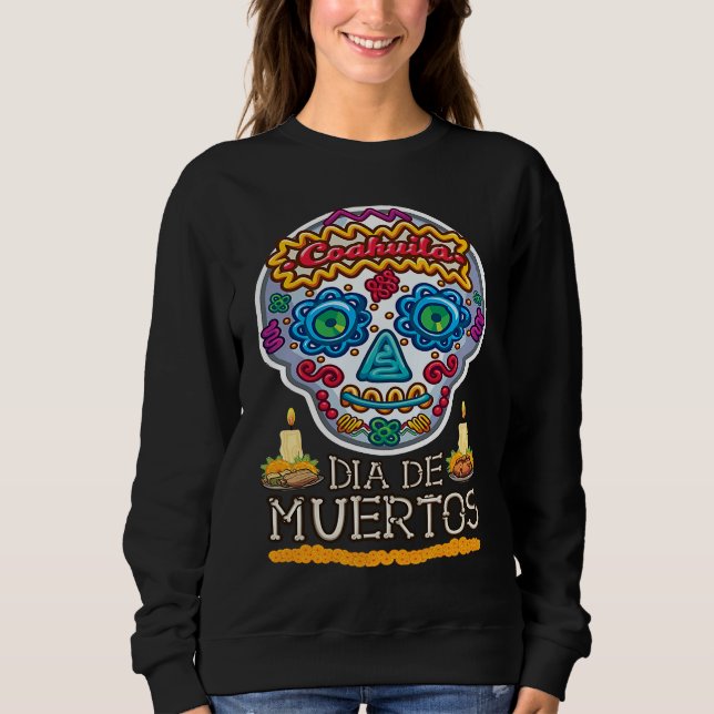 Camiseta Dia de los muertos calavera de azucar Coahuila (Frente)