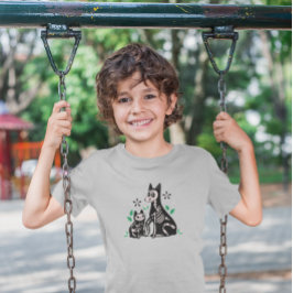 Camiseta Día de los Muertos Cat & Dog Skeleton