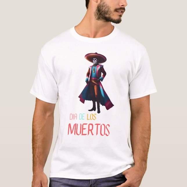 Camiseta Dia de los Muertos Charro (Frente)