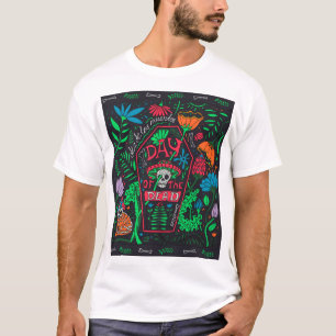 Camiseta Dia de los Muertos: Conjunto de Cartão Festivo