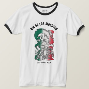 Camiseta Dia de los Muertos, Dia do Esqueleto Engraçado Mor