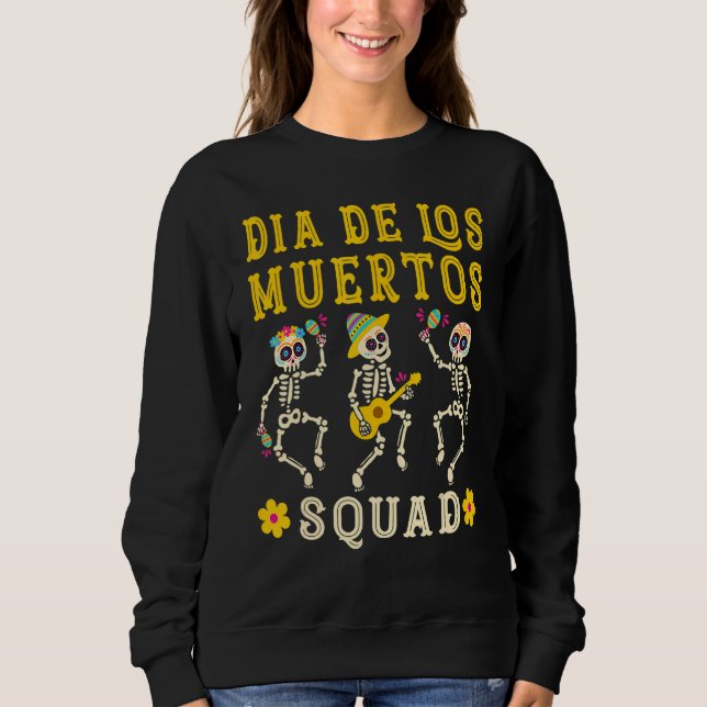 Camiseta Dia De Los Muertos, Dia Do Esqueleto Morto (Frente)