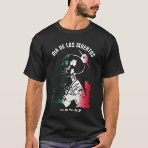 Camiseta Dia de los Muertos, Dia do Esqueleto Morto