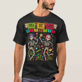 Camiseta Dia De los Muertos Figurino Dia dos Mortos de Skel