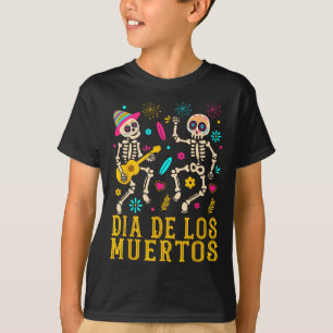 Camiseta Dia De Los Muertos Figurino Dia Dos Mortos Skeleto