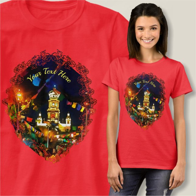 Camiseta Dia de Los Muertos Guadalupe Igreja PV- 190130 (Criador carregado)