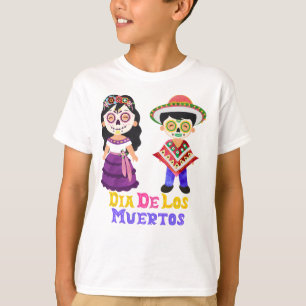 Camiseta Dia De Los Muertos Kids