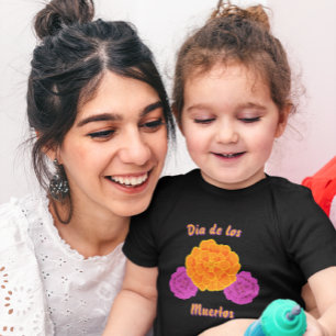 Camiseta Día de los Muertos Marigold Trio
