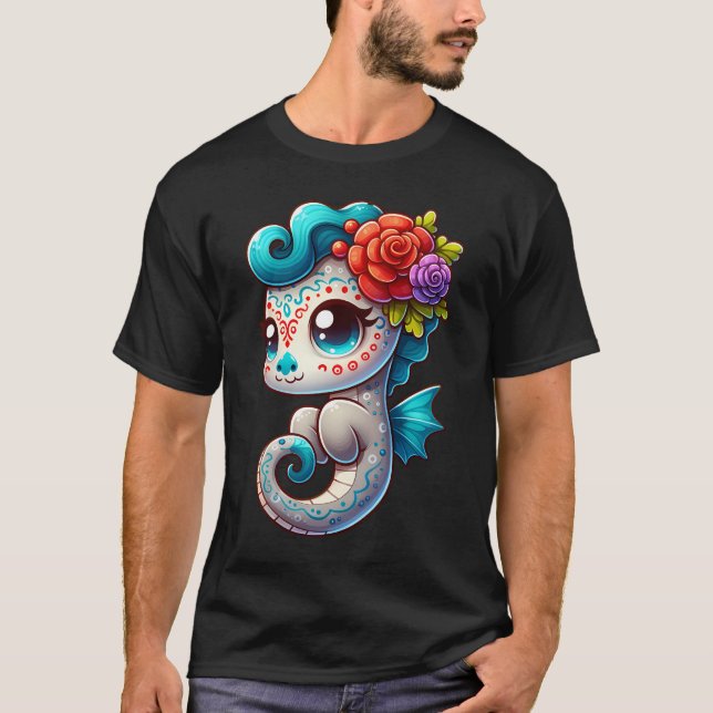 Camiseta Dia De Los Muertos Seacavalo (Frente)