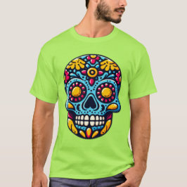 Camiseta Dia de los Muertos skull 10