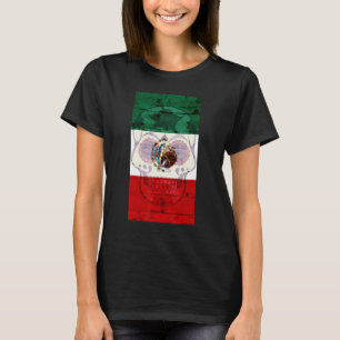 Camiseta Dia De Los Muertos Skull Flag Mexicano La Revoluci