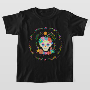 Camiseta Día de los Muertos Sugar Skull Design