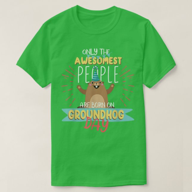 Camiseta Dia de Marmota Aniversário de 2021 Os Moradores de (Frente do Design)