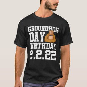 Camiseta Dia de Marmota Divertido Aniversário 2.2.22 Festa