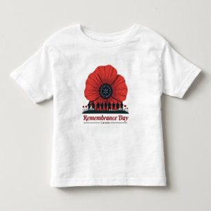 Camiseta Dia de Memória do Canadá - Honrando Veteranos
