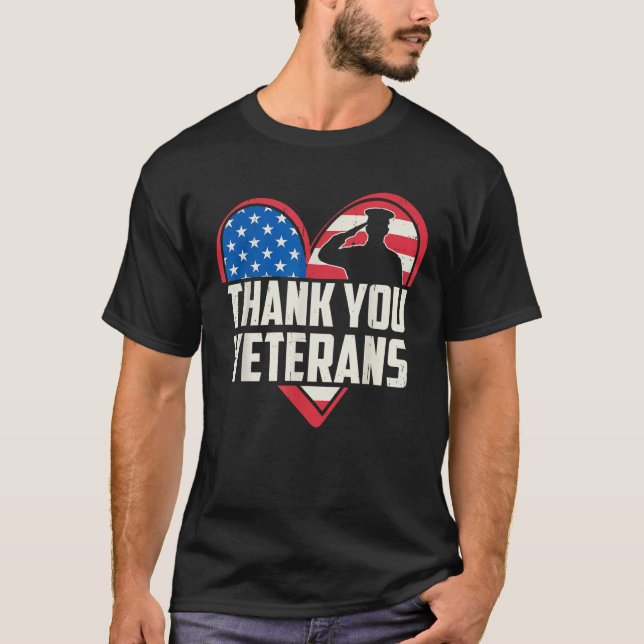 Camiseta Dia de Memória dos Veteranos Dia Militar (Frente)