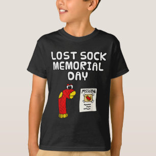 Camiseta Dia de memorial da meia perdida, trabalhador da la