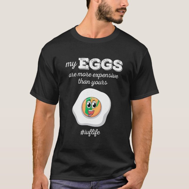Camiseta Dia de Obtenção de Ovos de Ivf Engraçado Dia de Tr (Frente)