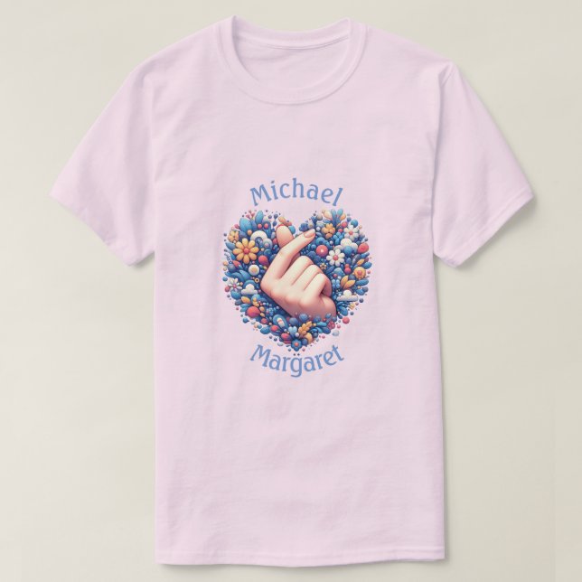 Camiseta Dia de os namorados (Frente do Design)