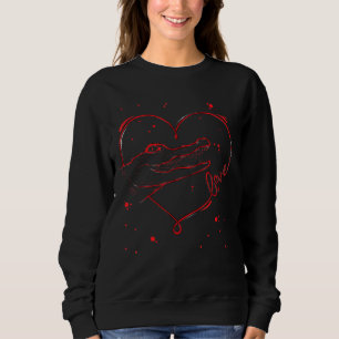 Camiseta Dia de os namorados Alligator Amplia Crocodilo Ani