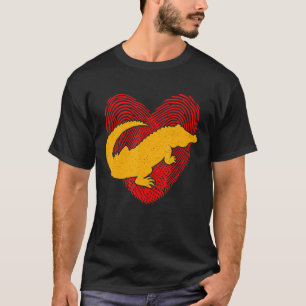 Camiseta Dia de os namorados Alligator Heart Love Namorados