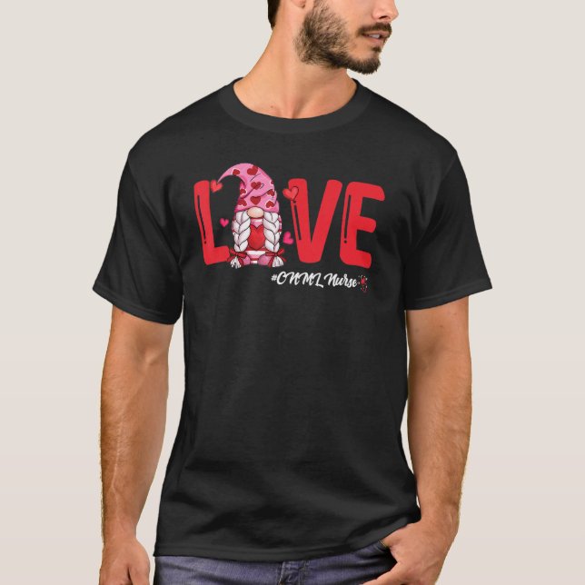 Camiseta Dia de os namorados Amor Enfermeira Enfermeira Enf (Frente)
