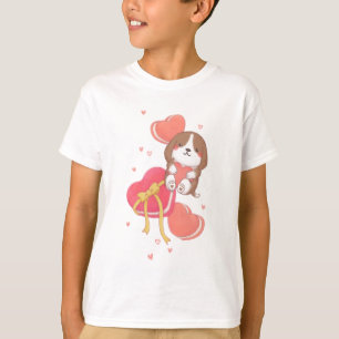 Camiseta Dia de os namorados: Beagle e Macarons