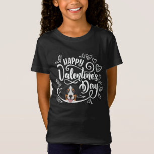 Camiseta Dia de os namorados Bernese Mountain Dog