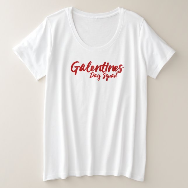 Camiseta Dia de os namorados BFF do Quadrado de Galentines (Frente do Design)