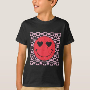 Camiseta Dia de os namorados Bonito Sorria Coração Para Tee