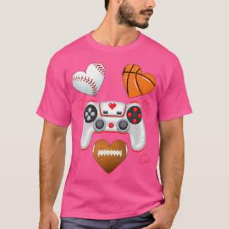 Camiseta Dia de os namorados Boys Men Copiar Jogos Basquete