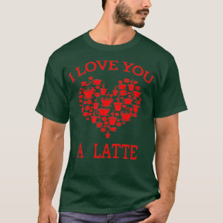 Camiseta Dia de os namorados Café Pun Gift - Eu Te Amo Um T