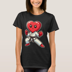 Camiseta Dia de os namorados Cardíaco Karate Taekwondo Mma