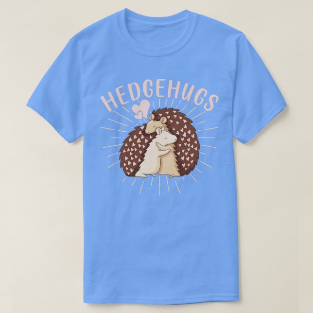 Camiseta Dia de os namorados Casal Hedgehog (Frente do Design)