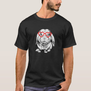 Camiseta Dia de os namorados Coelho Holland Lop Mãe Animal