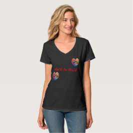 Camiseta Dia de os namorados: Coração a Coração, Símbolo de