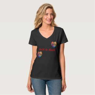 Camiseta Dia de os namorados: Coração a Coração, Símbolo de