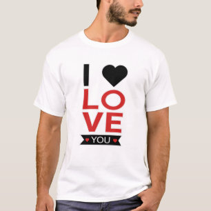 Camiseta Dia de os namorados Coração Casais de Amor Ideia B