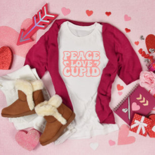 Camiseta Dia de os namorados Cupido de Paz