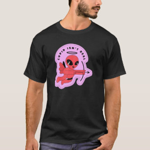 Camiseta dia de os namorados Cupido não é um Valen engra