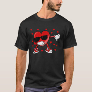 Camiseta Dia de os namorados Dabbing Heart Engraçado Dab Da