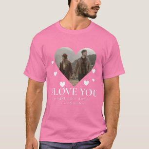Camiseta Dia de os namorados de amor Foto personalizada de 