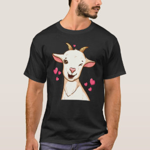 Camiseta Dia de os namorados De Caprinos De Caprinos Animai