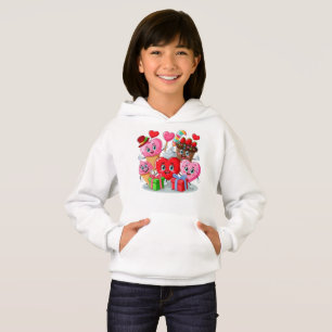 Camiseta Dia de os namorados de Cartoon Heart & Sweet amigo