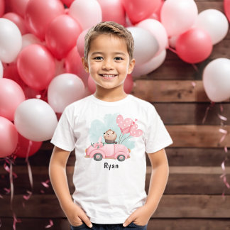 Camiseta Dia de os namorados de Corações Ursinhos Personali
